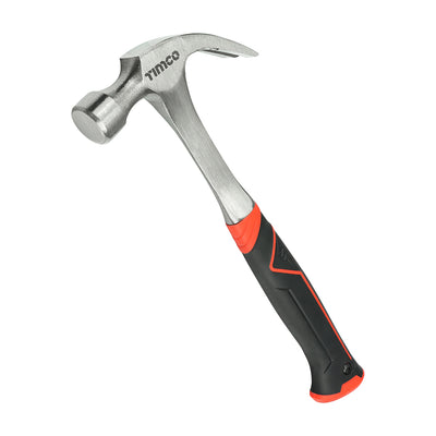 16oz Claw Hammer – One-Piece Hardened Steel with Curved Head & TPR Grip for Carpentry, Framing & DIY Projects (1 UNIT)