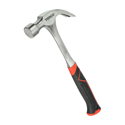 20oz Claw Hammer – One-Piece Hardened Steel with Curved Head & Soft TPR Grip for Carpentry, Framing & Construction (1 UNIT)