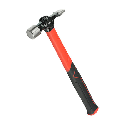 8oz Cross Pein Hammer – Tempered Steel Head with Fibreglass Core & Anti-Slip TPR Grip for Woodworking & Metalwork (1 UNIT)