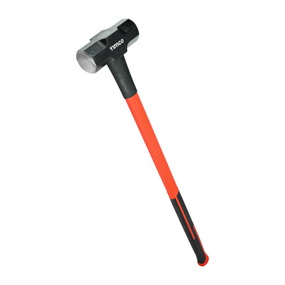 7lb Sledgehammer – Carbon Steel Head with Fibreglass Core & Shock-Absorbing Grip for Demolition, Construction & Landscaping (1 UNIT)