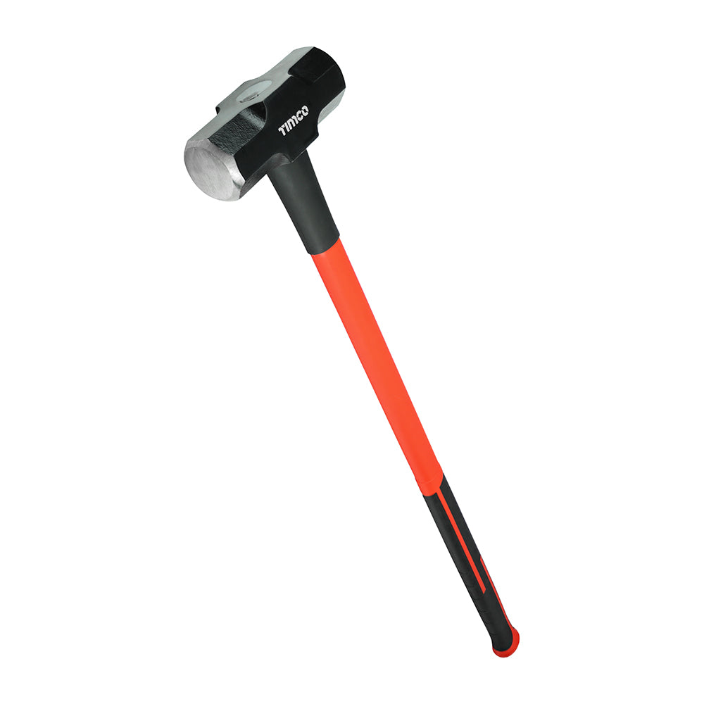 10lb Sledgehammer – Carbon Steel Head with Fibreglass Core & Anti-Vibration Handle for Demolition, Construction & Groundwork (1 UNIT)