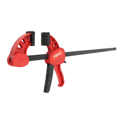 600mm (24") Quick Change Bar Clamp Set – One-Hand Ratcheting Clamps with 135kg Grip Force & Non-Marking Pads for Woodworking, Joinery & Cladding (PACK OF 2)