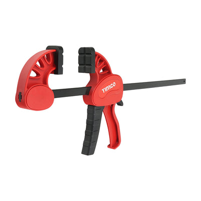 300mm (12") Mini Quick Change Bar Clamp Set – One-Hand Ratcheting Clamps with 70kg Force & Non-Marking Pads for Woodworking, Crafts & DIY (PACK OF 2)