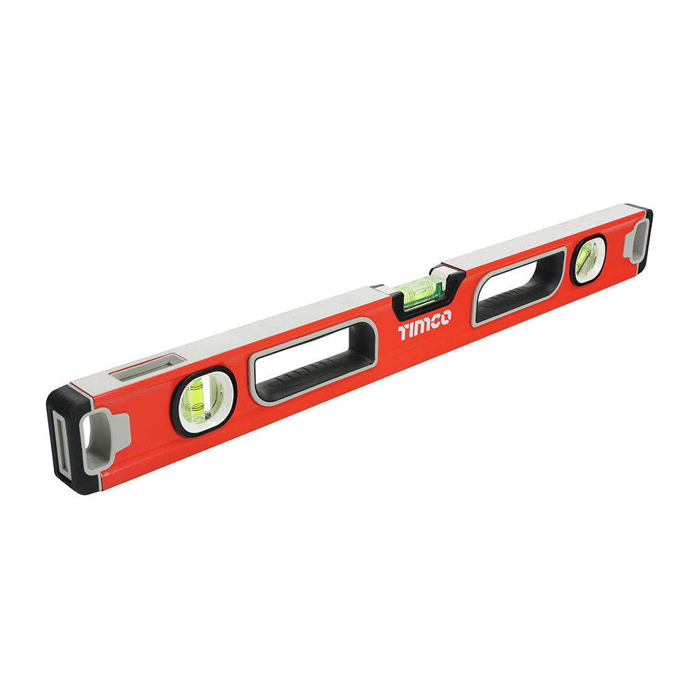 (1 UNIT) Professional Spirit Level – Aluminium Box Beam Magnetic Level for Construction, Carpentry & DIY Projects