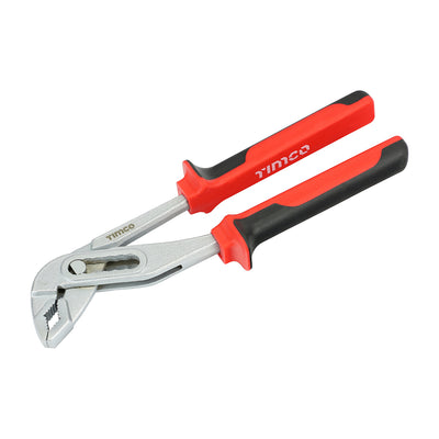 8" Water Pump Pliers – Chrome Vanadium with 6 Locking Positions & Soft-Grip Handles (PACK OF 1)
