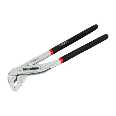 12" Water Pump Pliers – Chrome Vanadium with 8 Locking Positions & Soft-Grip Handles (PACK OF 1)