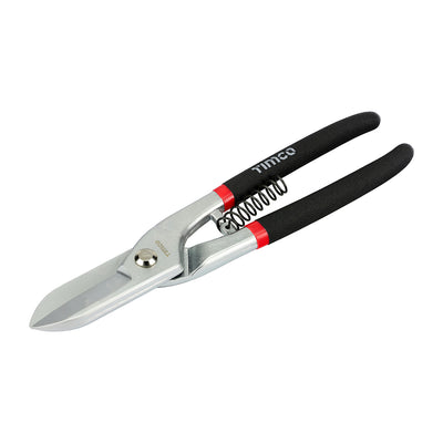 10" Tin Snips – Chrome Vanadium Steel Cutting Shears with Spring Mechanism & Anti-Slip Grips – Ideal for Sheet Metal, Roofing & Ductwork (PACK OF 1)