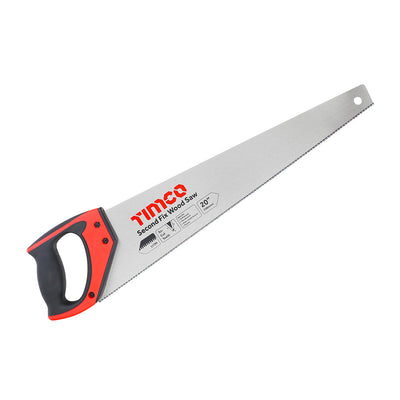 (1 UNIT) Second Fix Wood Saw – 11TPI SK5 Carbon Steel Blade with Tri-Cut Teeth & Soft-Grip Handle – Precision Finish Hand Saw for Wood & Plastic