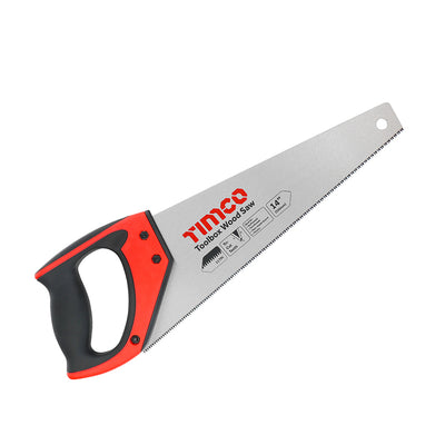 14" Toolbox Wood Saw – SK5 Carbon Steel Blade with Soft-Grip Handle (1 UNIT)