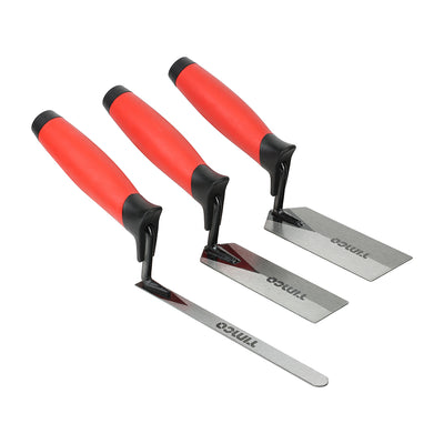 Assorted Margin Trowel Set – Carbon Steel Tuck Pointing & Finishing Trowels (PACK OF 3)