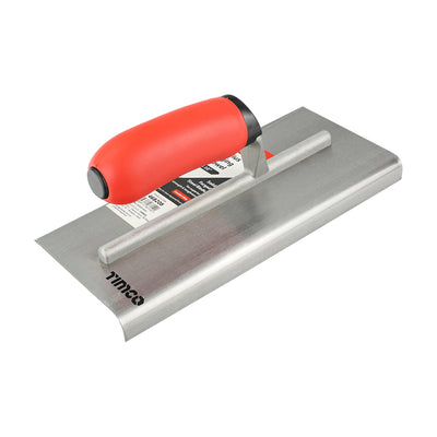 4 x 10" Radius Edging Trowel – Carbon Steel Concrete & Plaster Finishing Tool (1 UNIT)