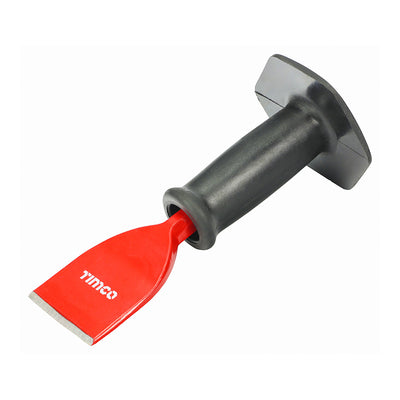 Masonry Bolster with Guard – Drop Forged EN9 Carbon Steel for Brickwork, Stone & Concrete Cutting (1 UNIT)