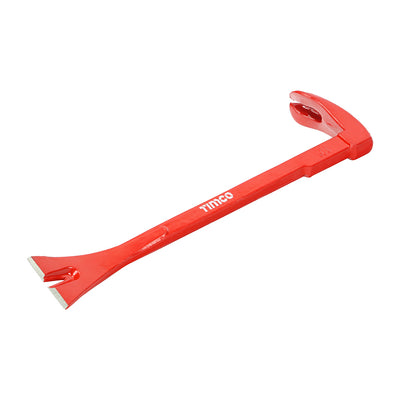 10" Moulding Pry Bar – EN9 Steel 2-in-1 Pry Bar & Nail Puller with Chisel Tip (1 UNIT)
