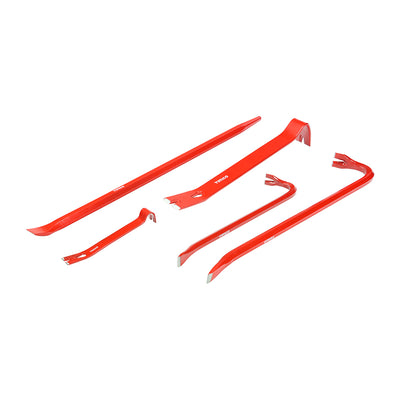 (PACK OF 5PC) Wrecking & Pry Bar Set – Carbon Steel Demolition, Prying & Aligning Bar Kit