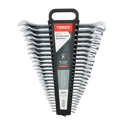 6mm–32mm Combination Spanner Set – 25 Piece Chrome Vanadium Steel Metric Wrench Kit (UNIT OF 25PC)