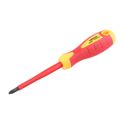 PH2 x 100mm VDE Phillips Screwdriver | 1000V Insulated No. 2 Electrician Tool S2 Steel
