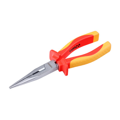 8" (200mm) VDE Long Nose Pliers | 1000V Insulated Snipe Nose Electrician Tool Cr-V