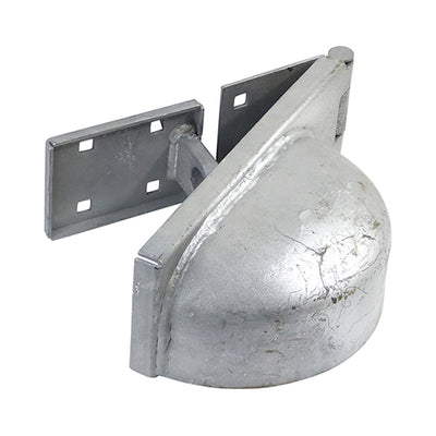 7 1/2" Padlock Protection Bar Left – Hot Dipped Galvanised Carbon Steel Security Hasp for Gates & Sheds (PACK OF 1)