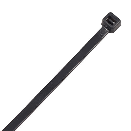 Black Nylon Cable Ties – Heavy Duty Wire & Cable Fasteners – Multi-Purpose – Pack of 100