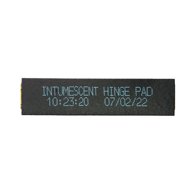 100 x 30 mm Intumescent Hinge Pads | Graphite Fire Door Protection | 30 & 60 Minute Rated