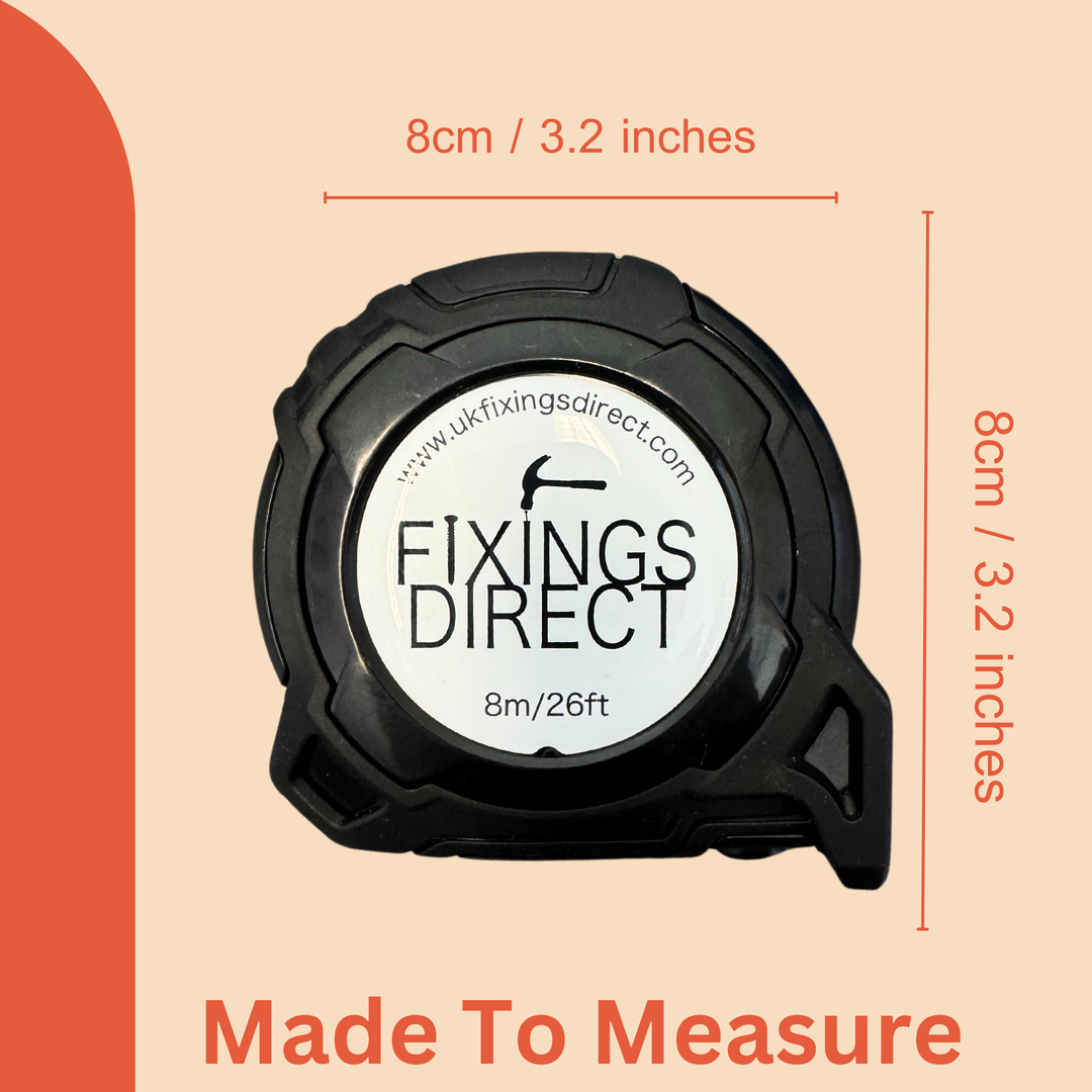 Infinity 8m Heavy Duty Tape Measure Impact Proof (Metric & Imperial Measurements)