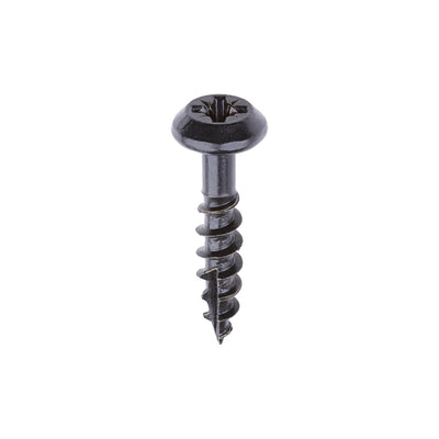 Rainwater Screws PZ Low Profile Pan Exterior Black