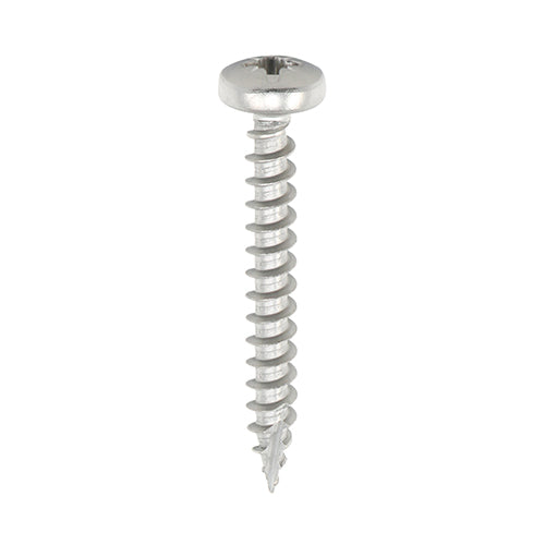 (BOX OF 200) 12 Gauge Classic Multi-Purpose Screws – PZ Pan Head A2 Stainless Steel – Corrosion Resistant Wood & Metal Fixing