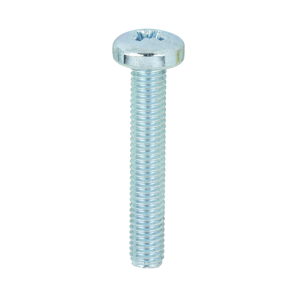 Metric Threaded Pan Head Machine Screws – PZ Drive Zinc Plated for Reliable Clamping