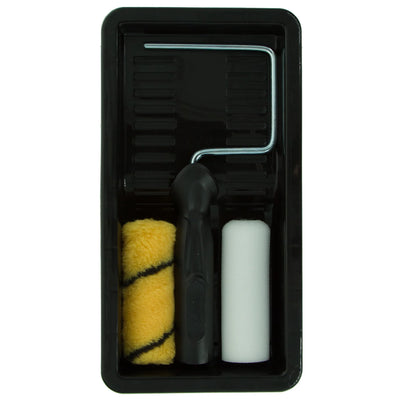 4 Inch Coral Max Coat Mini Paint Roller Set | 4PC Kit for Smooth Emulsion & Gloss Finish