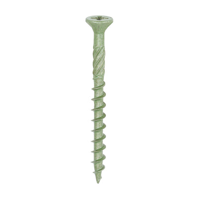 Decking Screws – PZ Double Countersunk Exterior Screws – Green Finish for Timber & Outdoor Projects