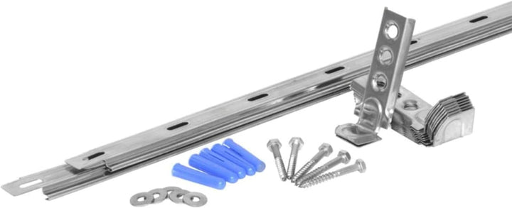 2.4m Ultimate Universal Stainless Steel Wall Starter Kit (Includes All Fixings)