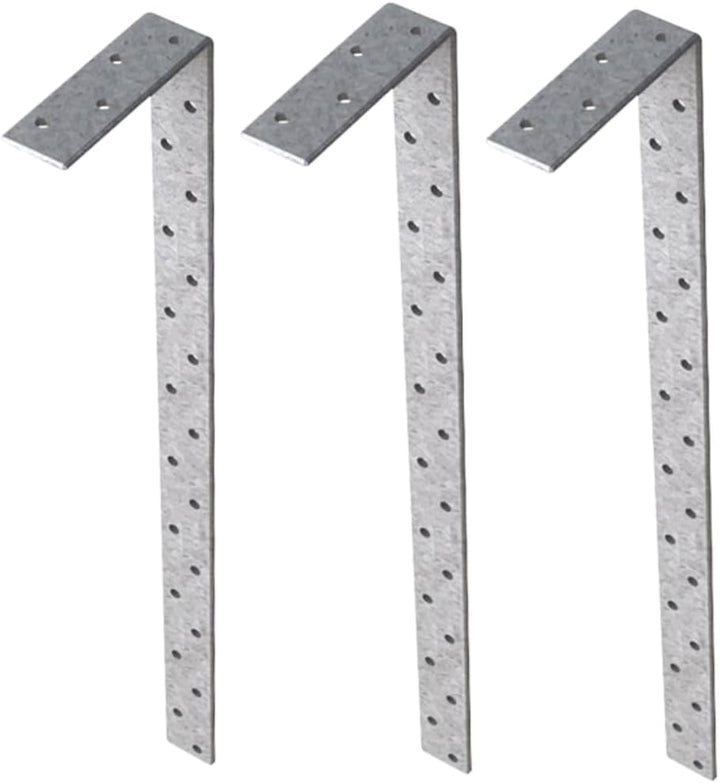 Heavy Duty Galvanised 1200mm Bent Resistance Straps (Multi Pack Sizes)