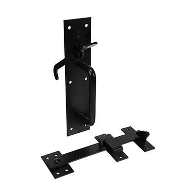 219 x 50mm Suffolk Latch – Black Gate Latch for Wooden Gates & Garden Doors – Carbon Steel (PACK OF 1)