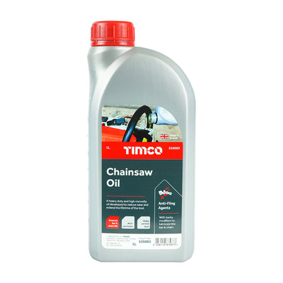 1L Chainsaw Oil Bottle | Premium Anti-Fling & High Viscosity Bar & Chain Lubricant for All Pump Fed Saws