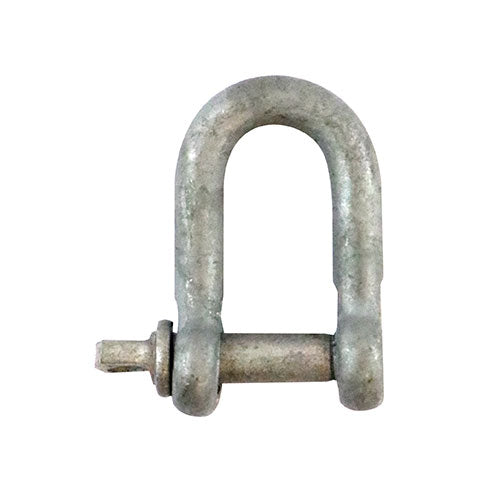 Dee Shackles - Hot Dipped Galvanised Steel for Chain Connections & Anchor Points