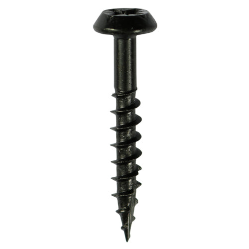 Rainwater Screws PZ Low Profile Pan Exterior Black