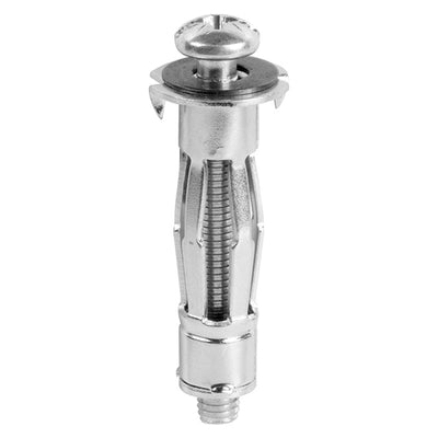 Multiple Sizes Metal Hollow Wall Anchors for Plasterboard & Cavity Walls – Heavy Duty Cavity Fixings, Zinc-Plated Metal Plasterboard Anchors