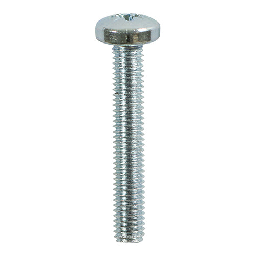 Metric Threaded Pan Head Machine Screws – PZ Drive Zinc Plated for Reliable Clamping