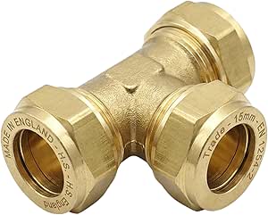 2 Pack IsoPlus+ 15mm Brass Compression Plumbing Fittings Range
