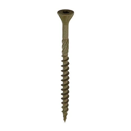 TIMCO C2 Deck-Fix Screws – TX Drive, Countersunk with Ribs, Twin-Cut Point, Green Coated