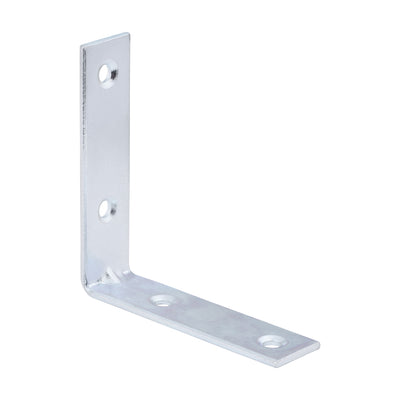 65mm Corner Braces – Zinc Plated Steel Angle Brackets with Countersunk Holes
