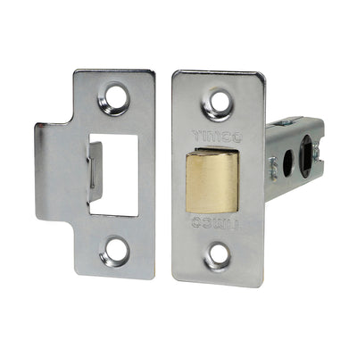 59 x 27mm Economy Tubular Latch – Nickel Finish Door Latch for Interior Handles and Domestic Applications (BAG OF 1)