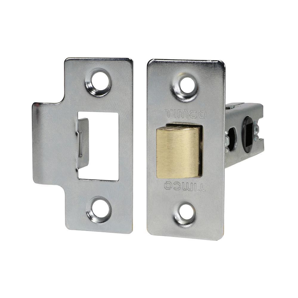 59 x 27mm Economy Tubular Latch – Nickel Finish Door Latch for Interior Handles and Domestic Applications (BAG OF 1)
