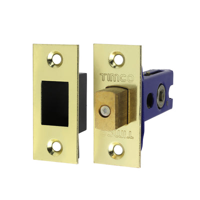 60 x 25mm Architectural Tubular Deadbolt – Electro Brass & Satin Nickel Finish Door Lock for Bathroom and Interior Security (BAG OF 1)