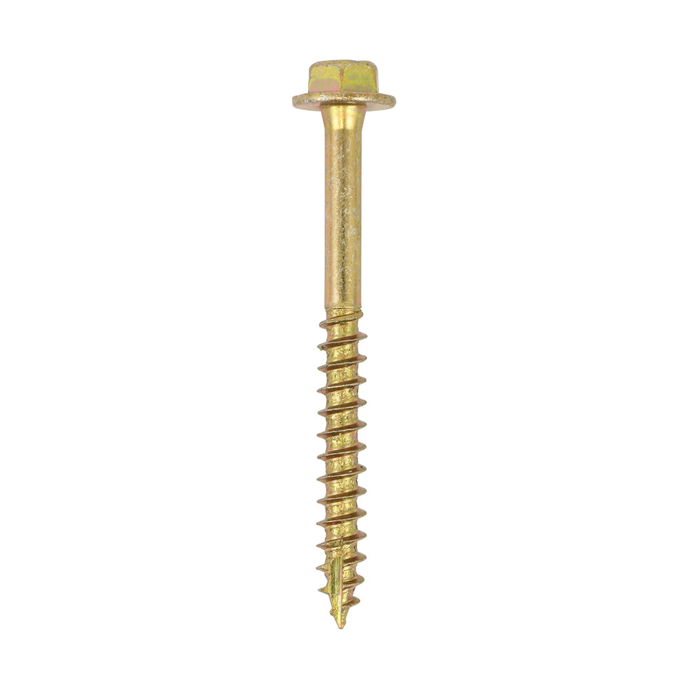 Advanced Coach Screws Hex Flange – Yellow Zinc-Passivated Corrosion-Resistant Coach Bolts