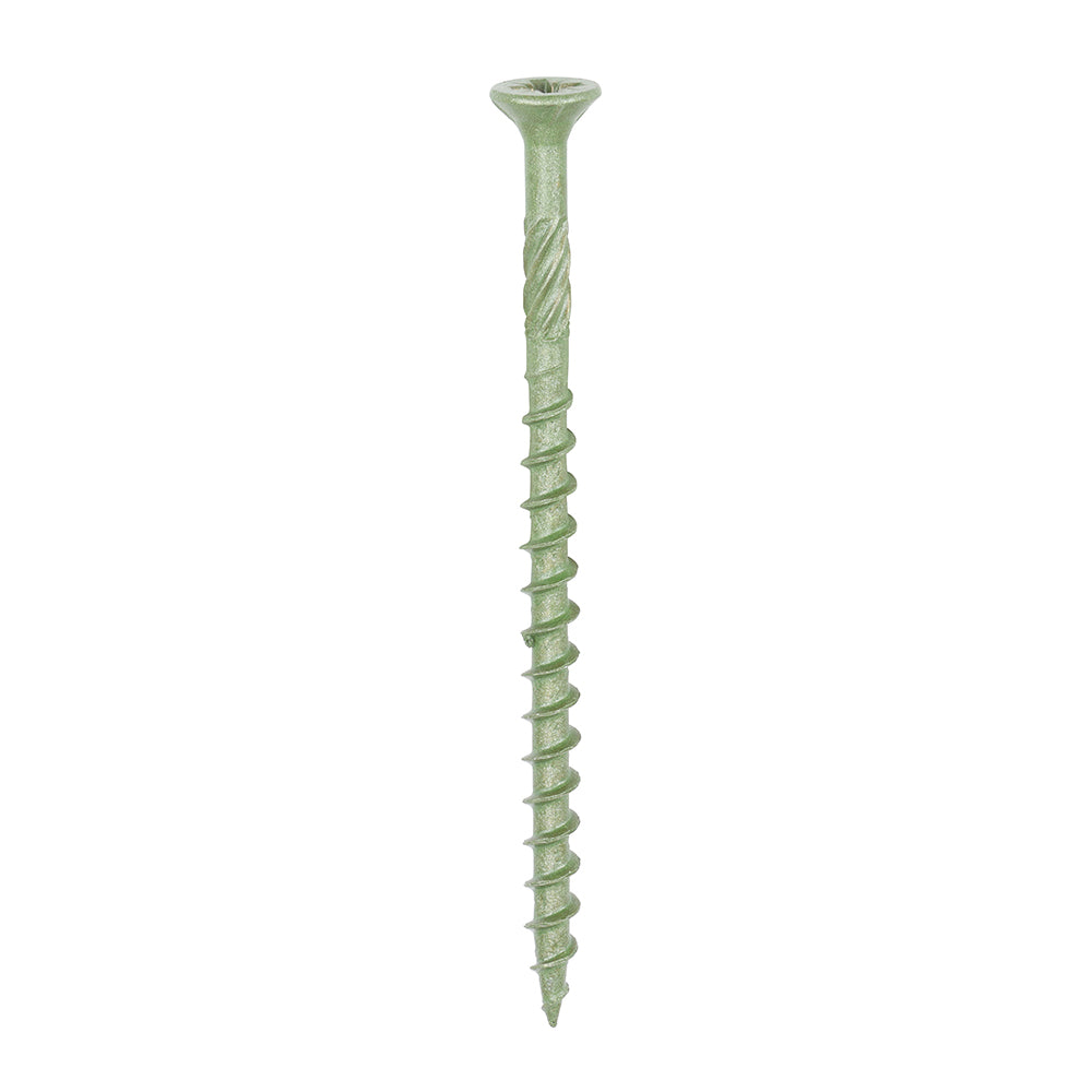 Decking Screws – PZ Double Countersunk Exterior Screws – Green Finish for Timber & Outdoor Projects