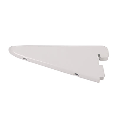(1 UNIT) Twin Slot Shelf Bracket – White Steel Adjustable Wall Shelving Support
