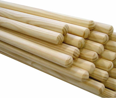 Premium Wooden Handle Replacement Brush Sticks Or Mop Sticks  – Heavy Duty 120 x 2.35cm