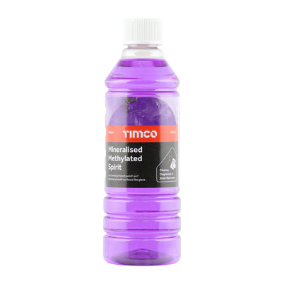 500ml Mineralised Methylated Spirit | Methylated Spirits General Purpose Cleaner Fuel 500ml Bottle