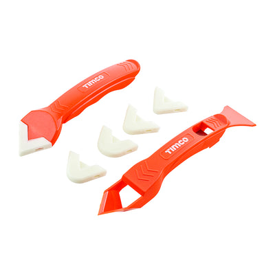 7 Piece Sealant Remover & Profiler Kit | Multi-Tool for Caulk, Grout, 5 Tips, 3-17mm Joints